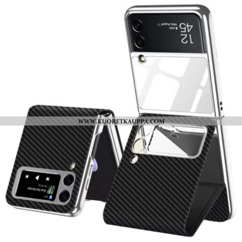 Case Samsung Galaxy Z Flip 3 5G Kotelot Flip Hiilipeiliefekti Ja Tuki