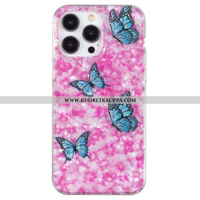 Case iPhone 15 Pro Max Kukkia Ja Perhosia