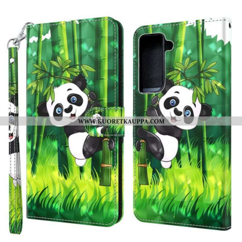 Kotelot Samsung Galaxy S21 5G Panda Ja Bambu