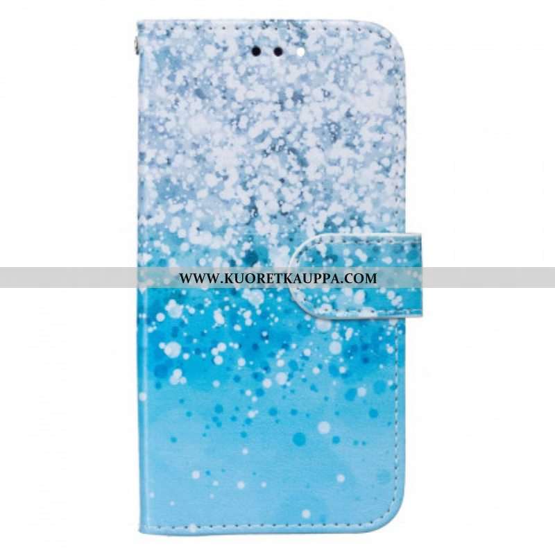 Kotelot Samsung Galaxy S22 Plus 5G Sininen Glitter Gradientti