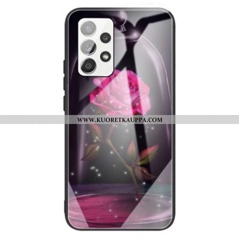 Kuori Samsung Galaxy A13 Magic Pink Tempered Glass