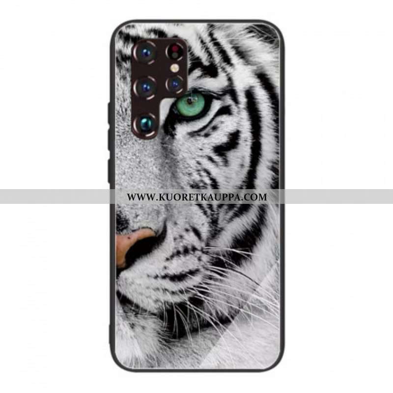 Kuori Samsung Galaxy S22 Ultra 5G Tiger Karkaistu Lasi