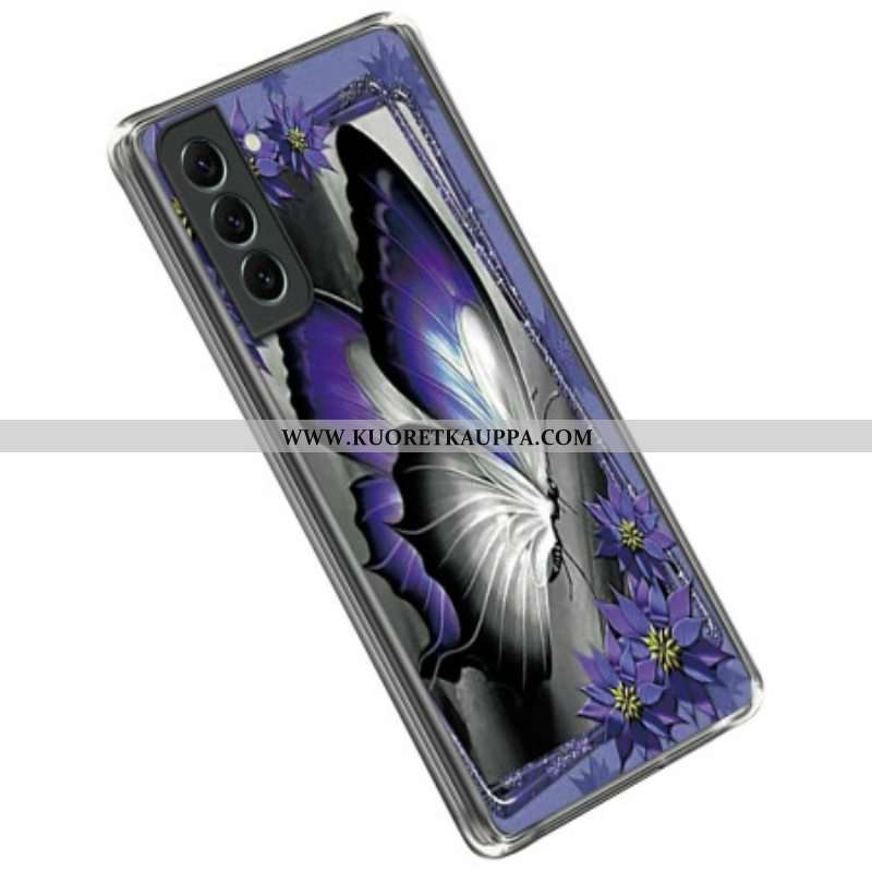Kuori Samsung Galaxy S23 5G Violetti Perhonen