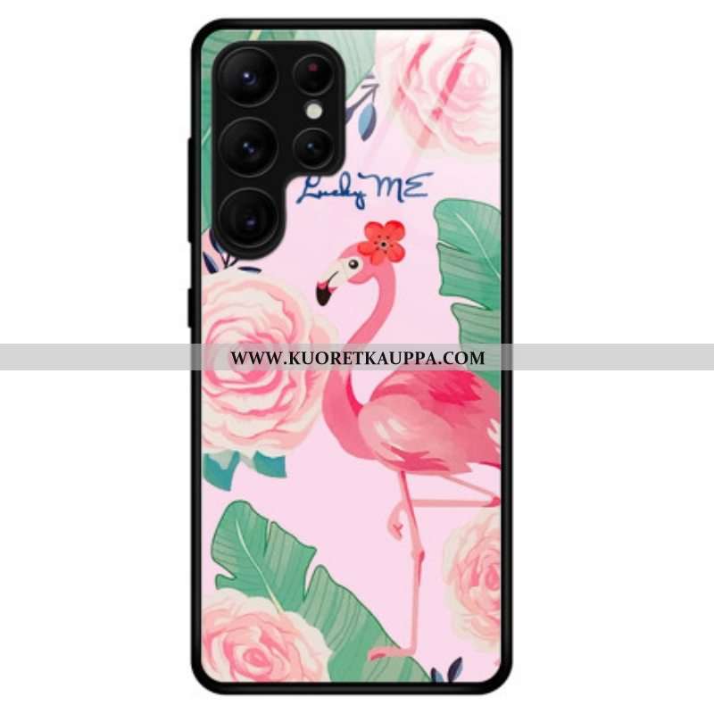 Kuori Samsung Galaxy S23 Ultra 5G Flamingo Karkaistu Lasi