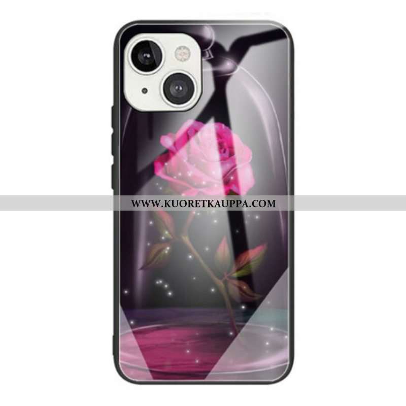 Kuori iPhone 13 Mini Magic Pink Tempered Glass
