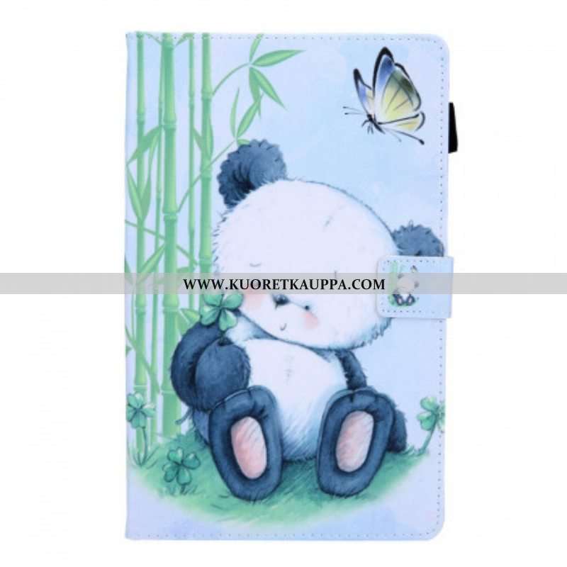 Nahkakotelo Samsung Galaxy Tab A8 (2021) Panda Luonnossa