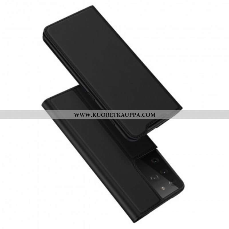 Puhelinkuoret Samsung Galaxy S21 Ultra 5G Kotelot Flip Skin Pro Dux Ducis