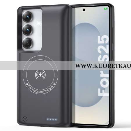 10000mah Ulkoinen Akkukotelo Samsung Galaxy S25 / S24 Magneettikiinnityksellä