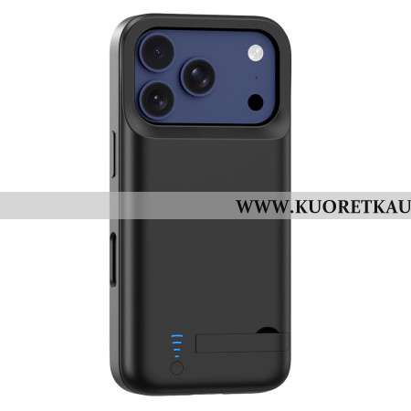 5000 Mah Ulkoinen Akkukotelo iPhone 17 Prolle Sisäänrakennetulla Telineellä