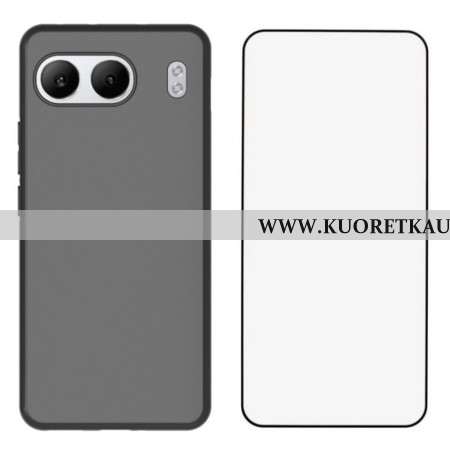 Case Oneplus Nord 4 Puhelinkuoret Matta Silikoni Karkaistulla Lasinen Näytönsuoja