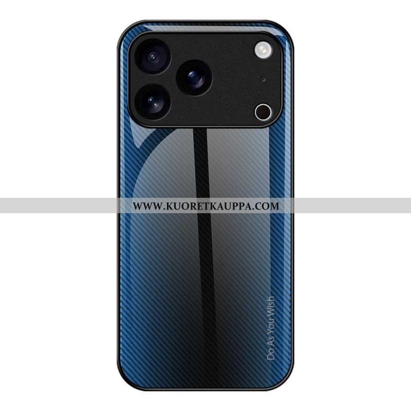 Case iPhone 17 Pro Puhelinkuoret Hiilikuitukarkaistu Lasi