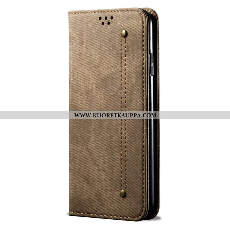 Flip Case Xiaomi Redmi Note 14 Pro 5g Denim-stoff
