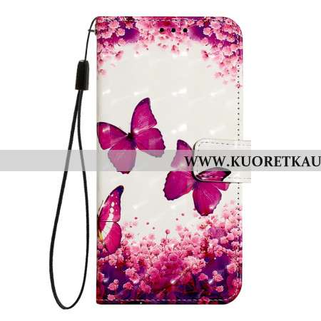 Kotelot Oneplus Nord 4 Puhelinkuoret Punaiset Perhoset