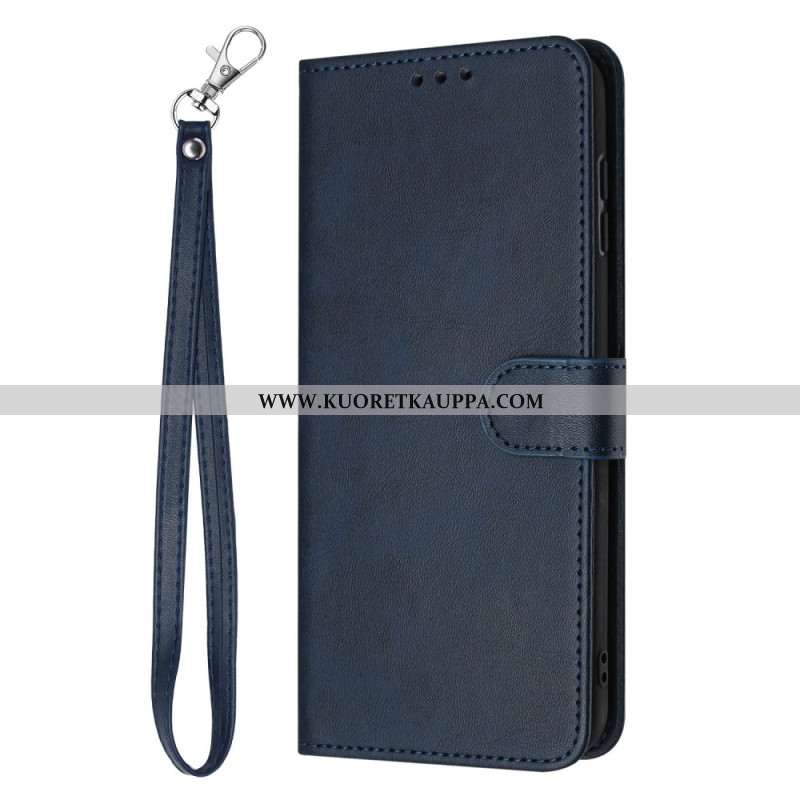 Kotelot Samsung Galaxy S25 5g Edge Nahkakuvioinen Hihnalla Suojakuori