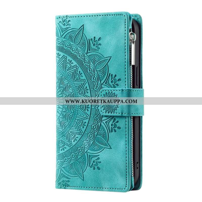 Kotelot Samsung Galaxy S25 5g Mandala-mokkanahkaefektilompakko