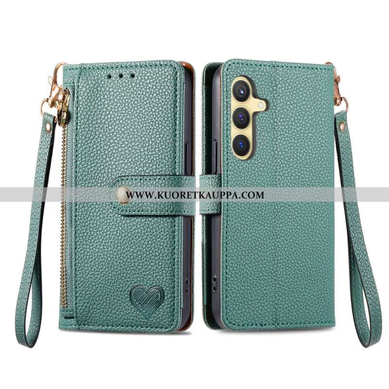 Kotelot Samsung Galaxy S25 5g Sydänkuvioinen Rfid-suojattu Suojakuori