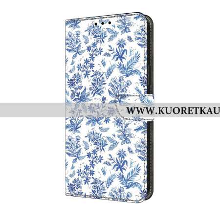 Kotelot Samsung Galaxy S25 Fe Sinisiä Kukkia