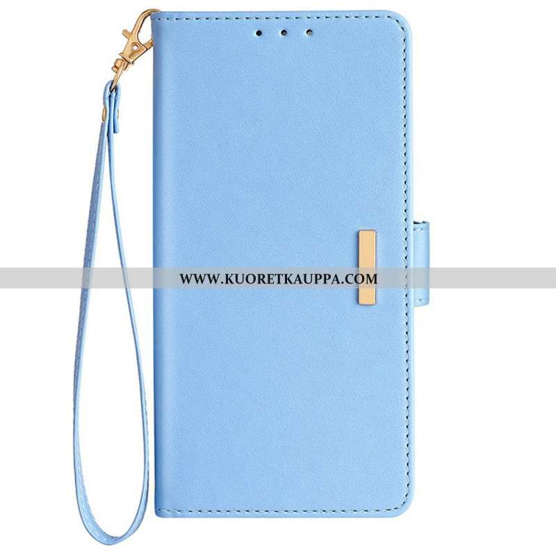 Kotelot Samsung Galaxy S25 Plus 5g Kultainen Lukko Ja Hihna Suojakuori