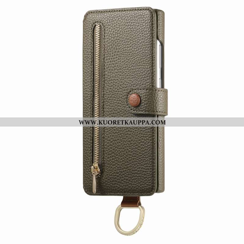 Kotelot Samsung Galaxy S25 Ultra 5g Rfid-suojattu Lompakko Pussulla Ja Sormuspidikkeellä