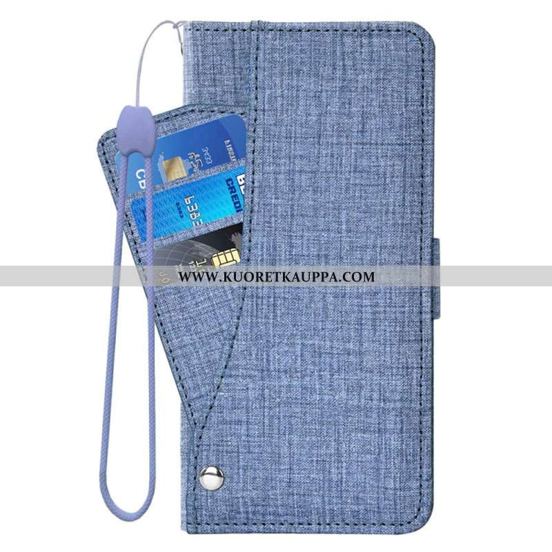 Kotelot Samsung Galaxy S26 Farkkukuvioinen Ja Pyörivä Korttiteline Suojakuori