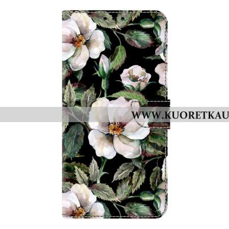 Kotelot Samsung Galaxy S26 Plus Puhelinkuoret Valkoinen Kukka-aihe