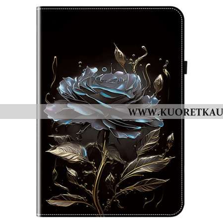 Kotelot Samsung Galaxy Tab S10 Fe Plus Elegantti Mustan Ruusun Suoja