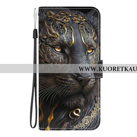 Kotelot Sony Xperia 10 Vii Musta Ja Kultainen Leijona