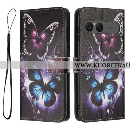 Kotelot Sony Xperia 10 Vii Puhelinkuoret Kaksi Perhosta