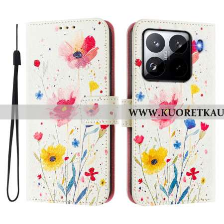 Kotelot Xiaomi 15 Pro Puhelinkuoret Kukkakuvio