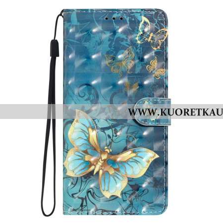 Kotelot Xiaomi 15t Pro Kultaisia Perhosia