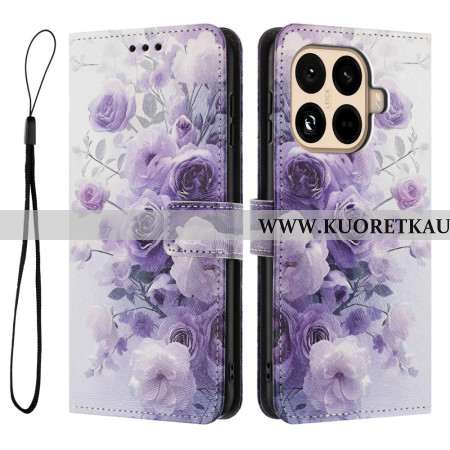 Kotelot Xiaomi 15t Pro Violetit Ruusut