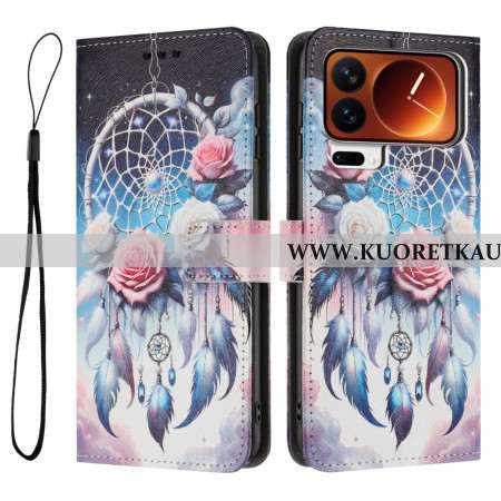 Kotelot Xiaomi 17 Pro Max Unisieppari Ja Ruusut Suojakuori