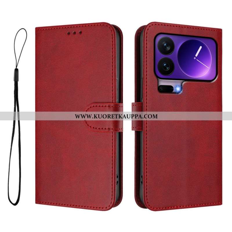 Kotelot Xiaomi 17 Pro Rfid-suojattu Nahkaefekti Suojakuori