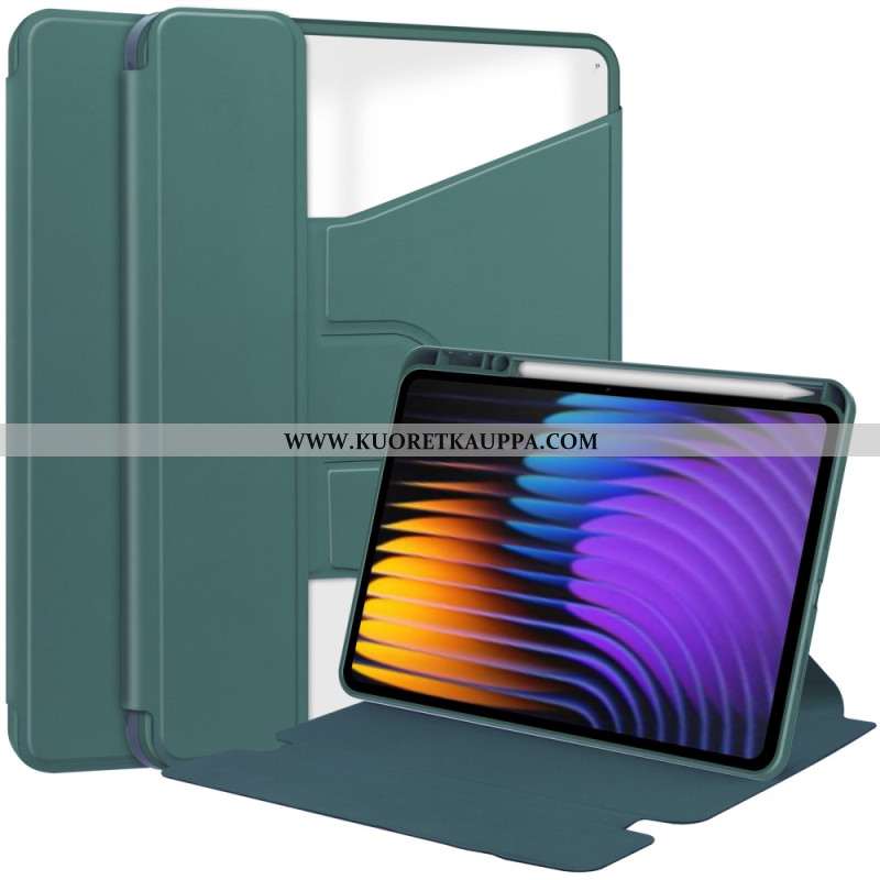 Kotelot Xiaomi Pad 7 / 7 Pro Nahkakuvioinen Ja Kääntyvä Jalusta