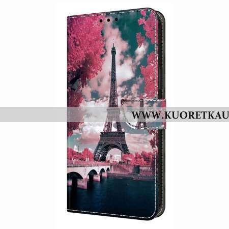 Kotelot Xiaomi Redmi Note 14 4g Puhelinkuoret Kukkakuvioinen Eiffel-torni