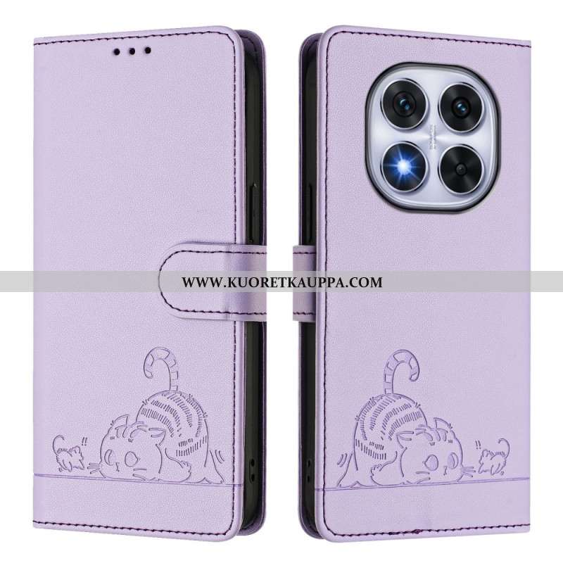 Kotelot Xiaomi Redmi Note 14 Pro 5g Rfid-suojattu Kissakuvio