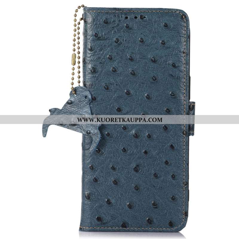 Kotelot Xiaomi Redmi Note 15 Pro 5g Teksturoitua Aitoa Nahkaa Suojakuori