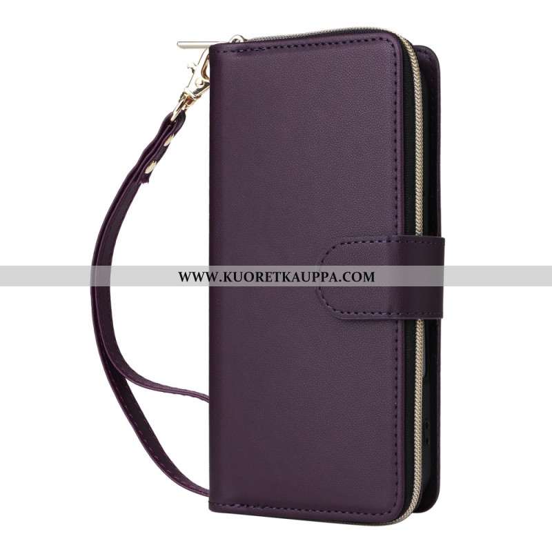 Kotelot iPhone 17 Puhelinkuoret 9 Kortin Lokeron Lompakko Ja Nauha