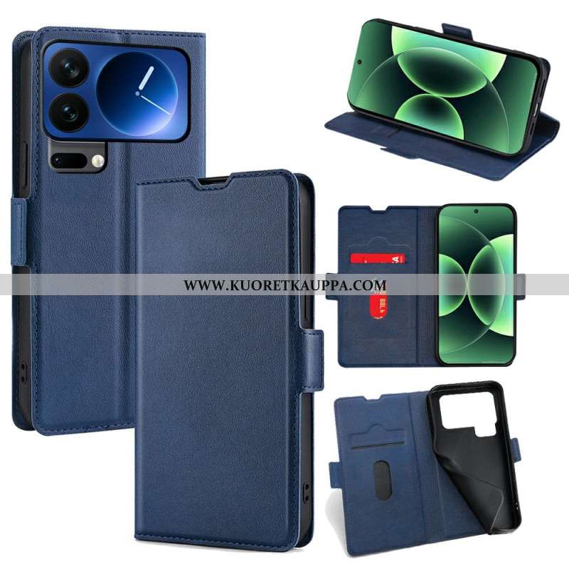 Kuoret Xiaomi 17 Pro Max Keinonahkainen Kaksoissolki