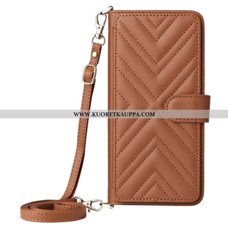 Kuoret Xiaomi Redmi Note 14 4g Premium-lompakko Hihnalla Ja Olkahihnalla