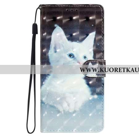 Kuoret Xiaomi Redmi Note 14 Pro Plus 5g 3d-valkoinen Kissa