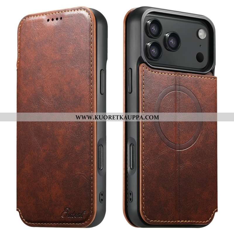 Kuoret iPhone 17 Pro Magsafe-yhteensopiva Nahkajäljitelmä