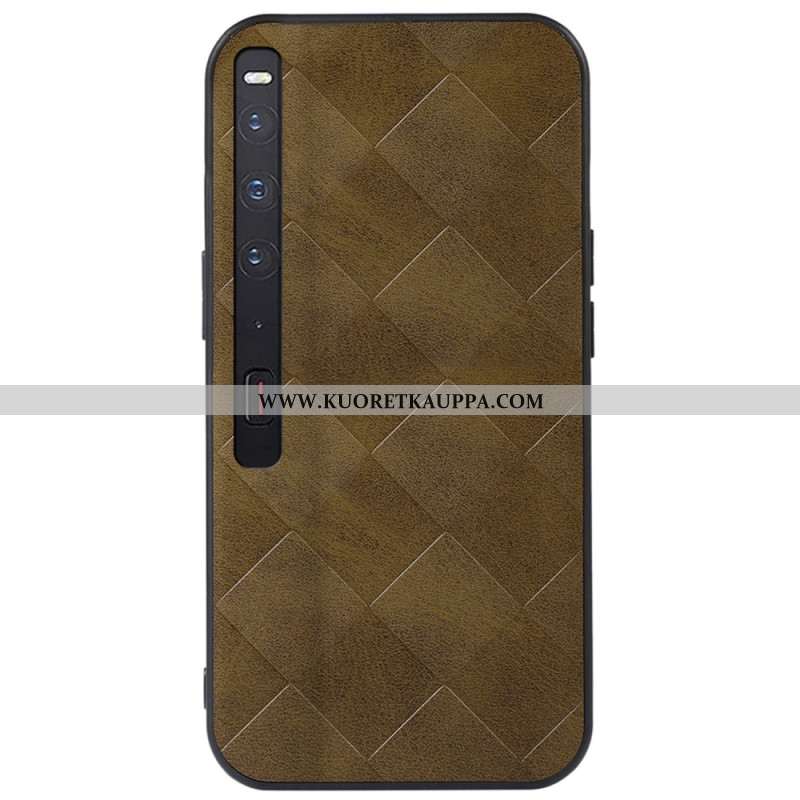 Kuori Huawei Mate XS 2 Ruutukuvioinen Tekonahka