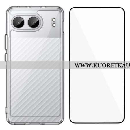 Kuori Oneplus Nord 4 Kirkas Karkaistulla Lasisella Näytönsuojalla Suojakuori