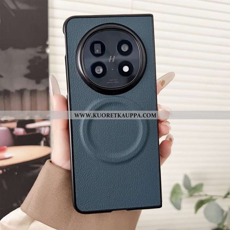 Kuori Oppo Find N5 Magsafe-yhteensopiva Nahkajäljitelmä Suojakuori