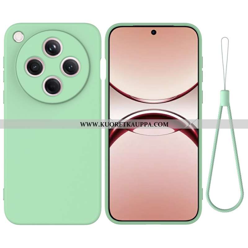 Kuori Oppo Find X8 Nestemäisestä Silikonista Valmistettu Ranneke Suojakuori