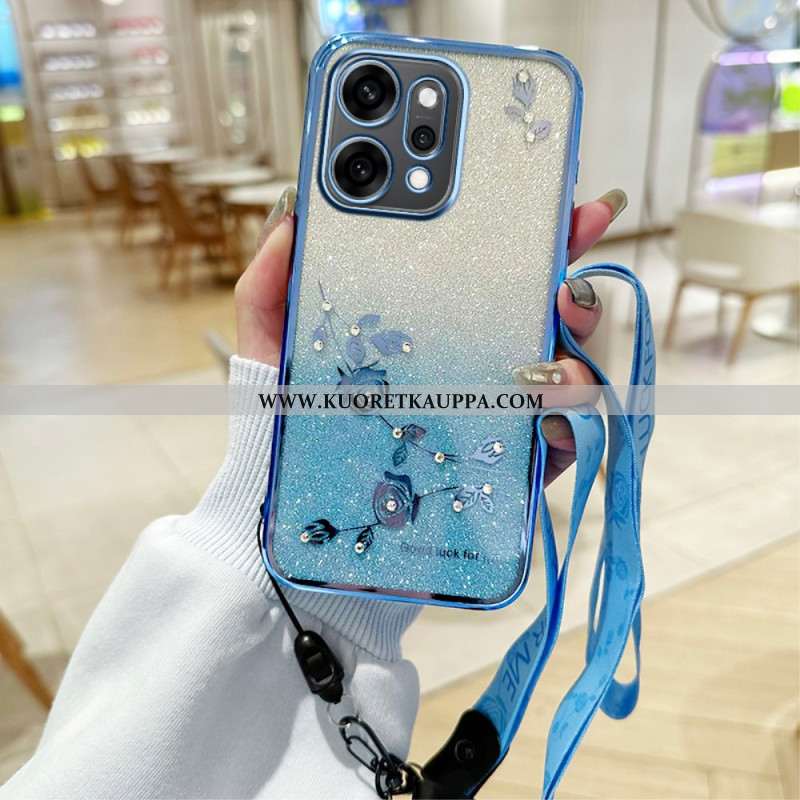 Kuori Oppo Reno 14 5g Kukat Ja Strasseja