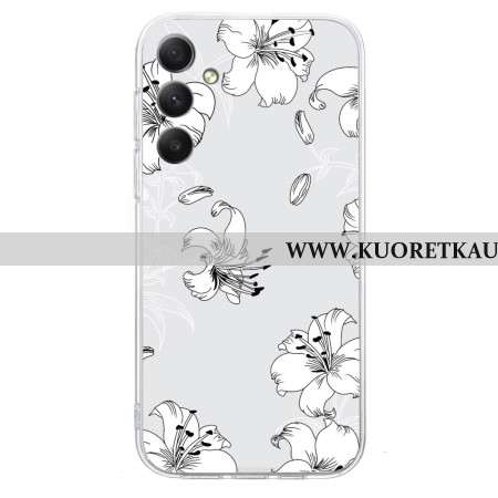 Kuori Samsung Galaxy A17 4g / 5g Valkoiset Kukat Suojakuori