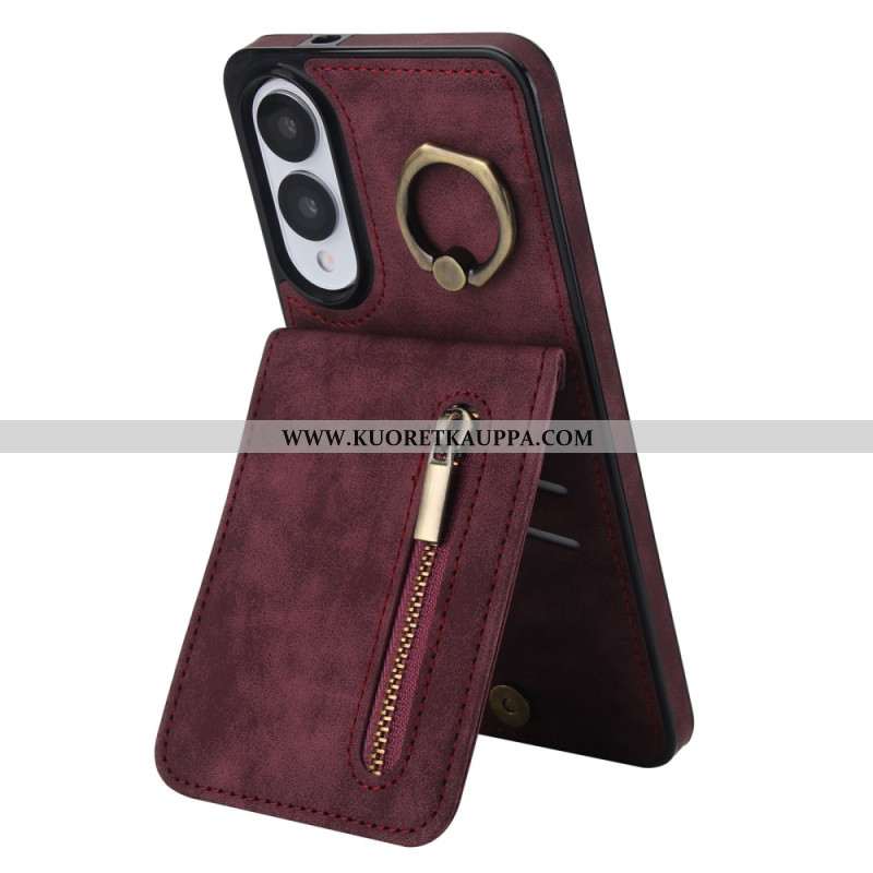 Kuori Samsung Galaxy S25 5g Edge Vetoketjullinen Lompakko Ja Rfid-teknologia