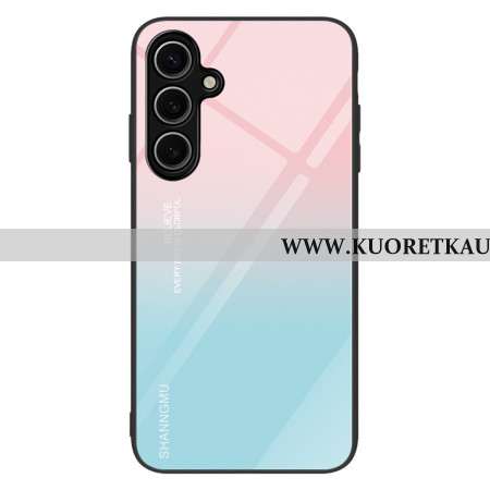 Kuori Samsung Galaxy S25 Plus 5g Karkaistua Lasia Vaaleanpunainen Ja Sininen Liukuvärjäys